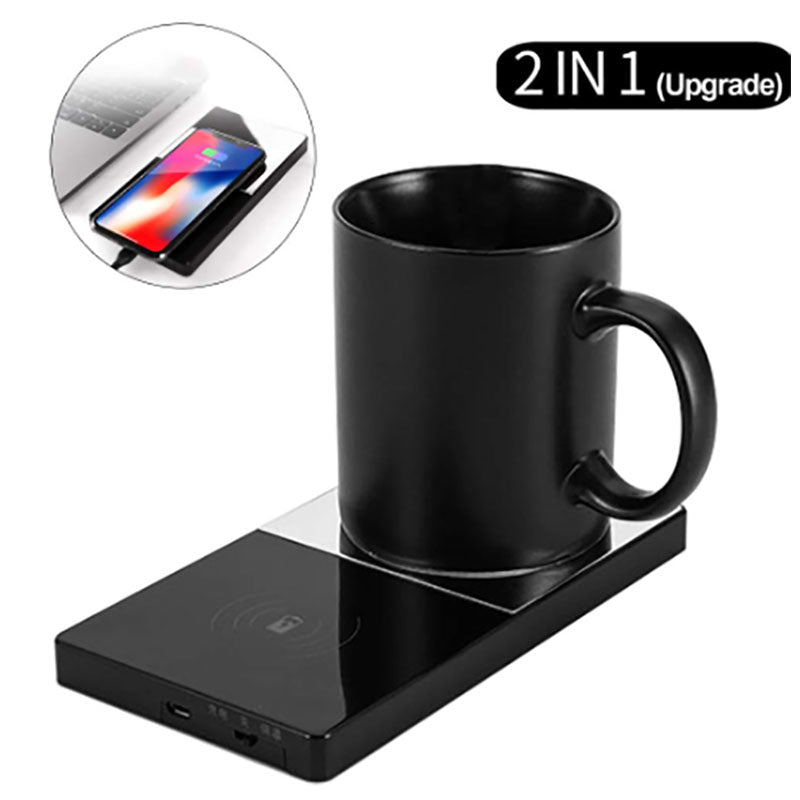 Heating Mug Cup Warmer & Electric Wireless Charger