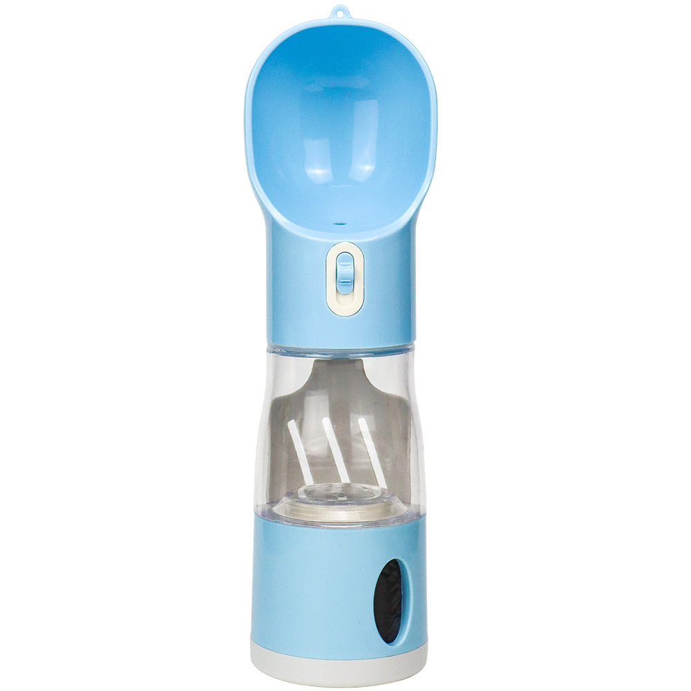 Portable Pet Water Bottle with Built-in Bowl – Perfect for On-the-Go Hydration